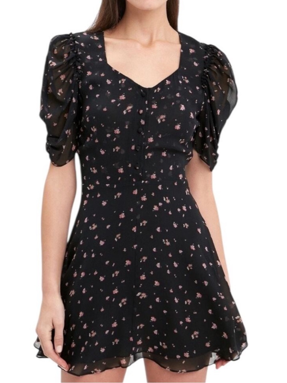 NWT LoveShackFancy Silk Cora Mini Dress